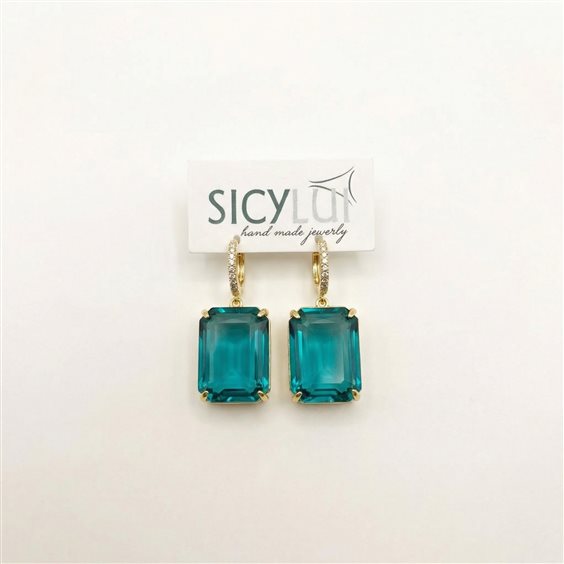 Orecchini Sicylui Donna in Argento OT76OR-VERDE - OT76OR-VERDE